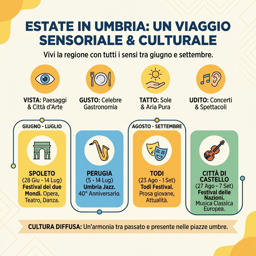 L'été en Ombrie : parcours artistiques sur les routes des "Festivals d'été