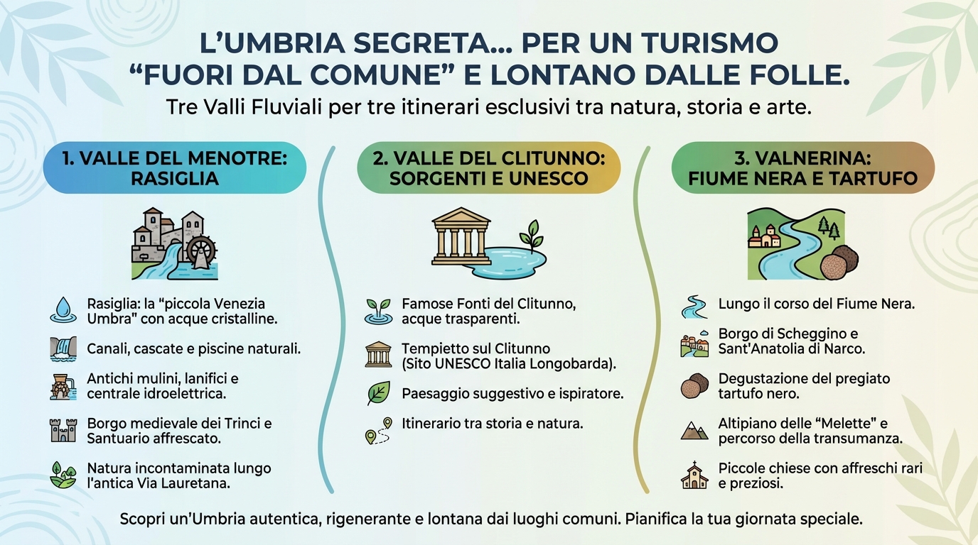 Umbria, "regione delle acque" per un turismo fuori dal comune